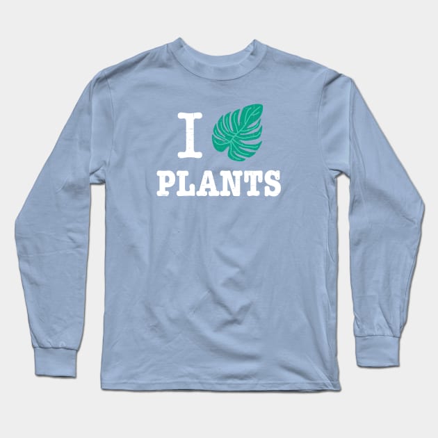 I Love Plants - leaf design Long Sleeve T-Shirt by Plantitas